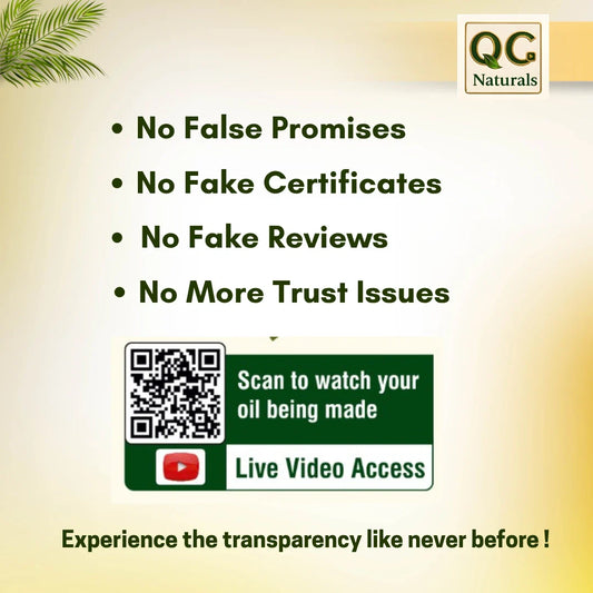 QC Naturals Sunflower Oil – 1L Cold Pressed, 100% Pure