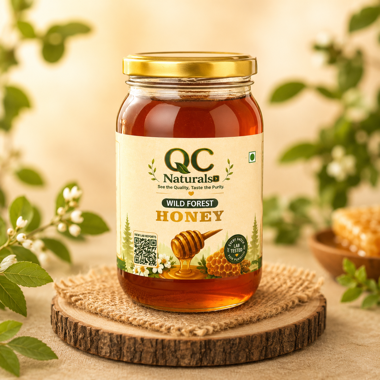 Wild Forest Honey – Raw, Natural & Lab Tested / 500gm