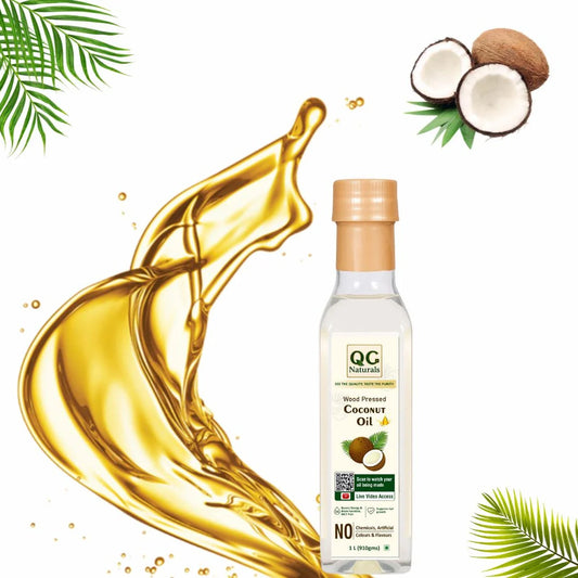 QC Naturals coconut oil  ,( nariyal oil ) 1L / 100%pure
